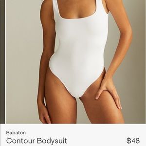 Aritizia Contour Square Neck Tank Bodysuit